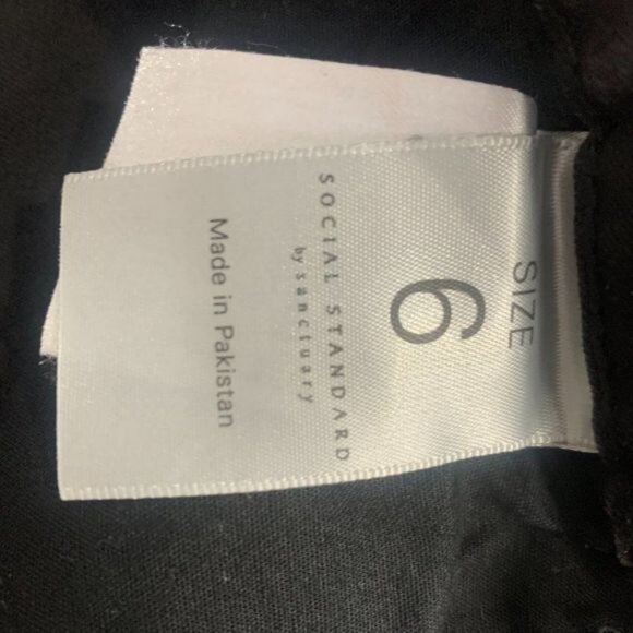 Social Standard By Sanctuary Ankle Skinny Jeans Size 6 Black Camo Womens Pants - Picture 4 of 7